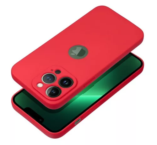 Forcell Soft Apple iPhone 13 Pro szilikon tok, piros