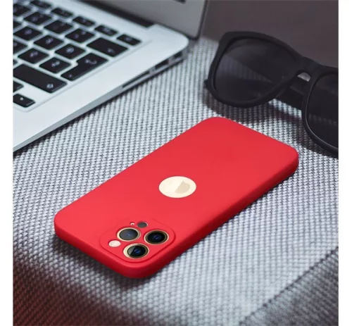 Forcell Soft Apple iPhone 13 Pro Max szilikon tok, piros
