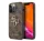 Guess PU 4G Metal Logo Apple iPhone 13 Pro hátlap tok, barna
