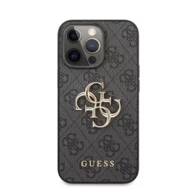   Guess PU 4G Metal Logo Apple iPhone 13 Pro hátlap tok, szürke