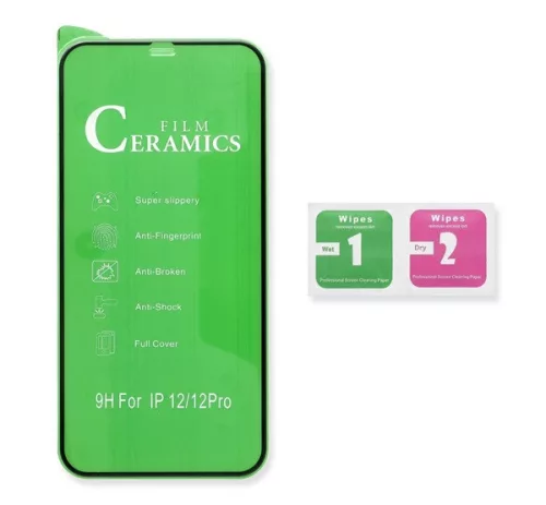 Samsung Galaxy A32 LTE Full Glue Ceramic hajlított tempered glass kijelzővédő üvegfólia, fekete