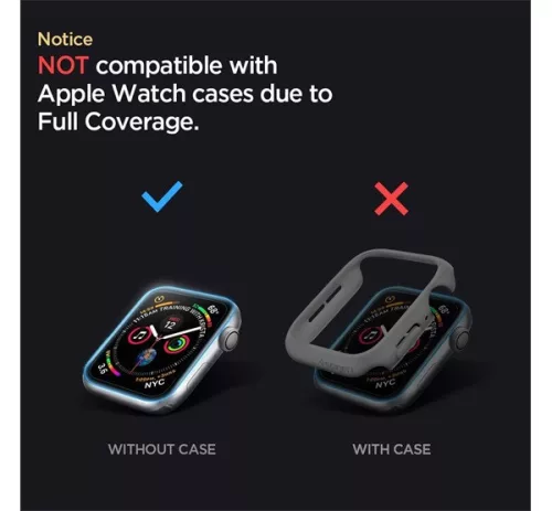 Spigen Pro Flex EZ Fit Apple Watch S9 / S8 / S7 45mm tempered kijelzővédő fólia felhelyező kerettel (2db)