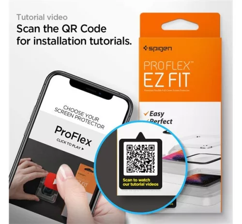 Spigen Pro Flex EZ Fit Apple Watch S9 / S8 / S7 45mm tempered kijelzővédő fólia felhelyező kerettel (2db)