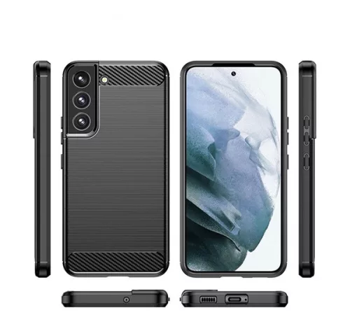 Forcell Carbon hátlap tok Samsung Galaxy S22+, fekete