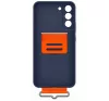 Samsung Galaxy S22+ Silicone Cover with Strap, gyári szilikon tok szíjjal, sötétkék, EF-GS906TN