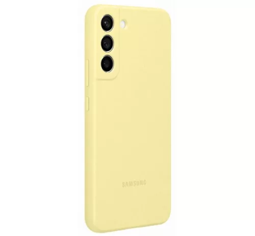 Samsung Galaxy S22+ Silicone Cover, gyári szilikon tok, sárga, EF-PS906TY
