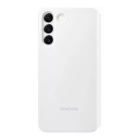   Samsung Galaxy S22+ Clear View Cover, gyári flip tok, fehér, EF-ZS906CW
