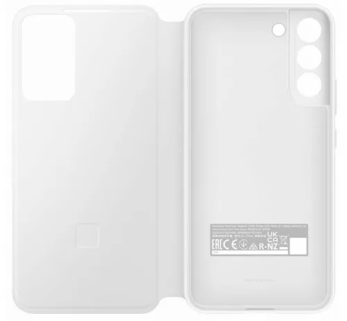 Samsung Galaxy S22+ Clear View Cover, gyári flip tok, fehér, EF-ZS906CW