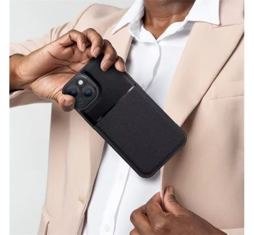 Forcell Noble hátlap tok, Apple iPhone 13, fekete