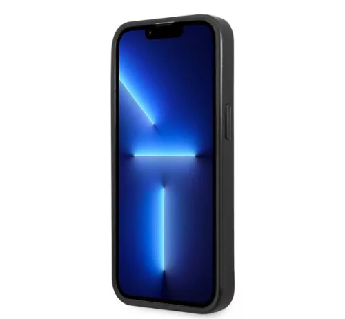 Karl Lagerfeld Saffiano Plaque hátlap tok Apple iPhone 13 mini, fekete