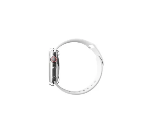 Uniq Garde Hybrid Apple Watch 45mm tok, kijelzővédő felülettel, átlátszó