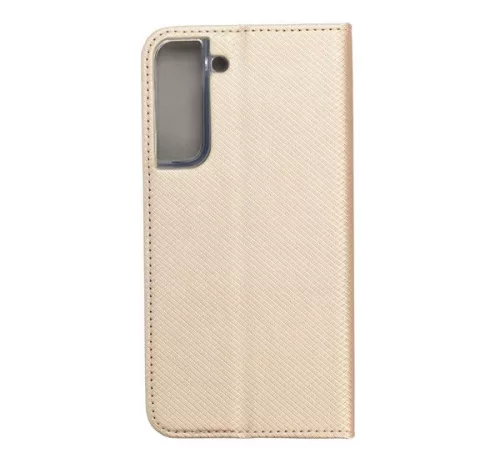 Magnet Samsung Galaxy S22+ mágneses flip tok, arany