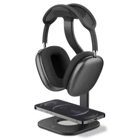   Spigen Nanotac Apple Airpods Max Stand MagFit, Magsafe asztali töltőpad és Apple AirPods Max tartó állvány, fekete