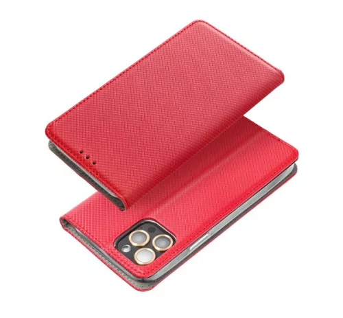 Magnet Samsung Galaxy M53 5G mágneses flip tok, piros