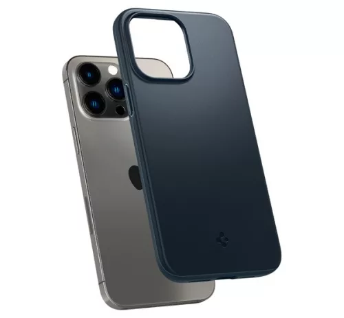 Spigen Thin Fit Apple iPhone 14 Pro Max tok, Metal Slate, sötétkék