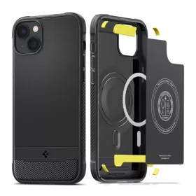   Spigen Rugged Armor Mag Apple iPhone 14 tok, Matte Black Magsafe, fekete