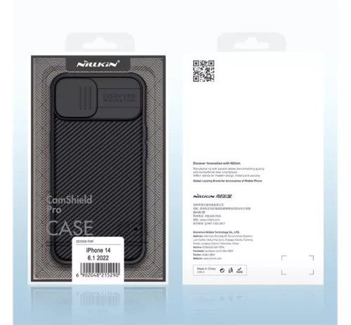Nillkin CamShield Pro Apple iPhone 14 műanyag hátlap tok, fekete