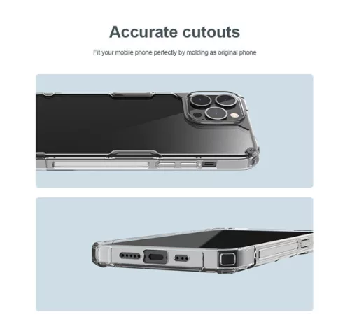 Nillkin Nature Pro Apple iPhone 14 Pro szilikon tok, átlátszó