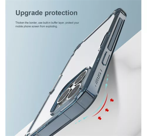 Nillkin Nature Pro Apple iPhone 14 Pro szilikon tok, átlátszó