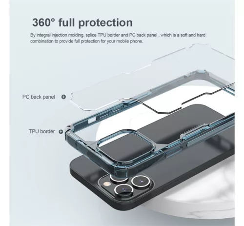 Nillkin Nature Pro Apple iPhone 14 Pro szilikon tok, átlátszó