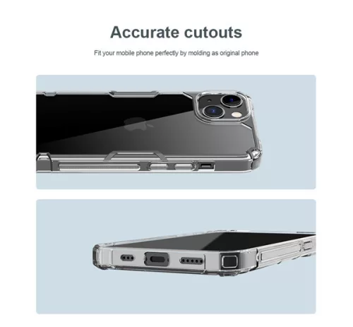 Nillkin Nature Pro Apple iPhone 14 Plus szilikon tok, átlátszó