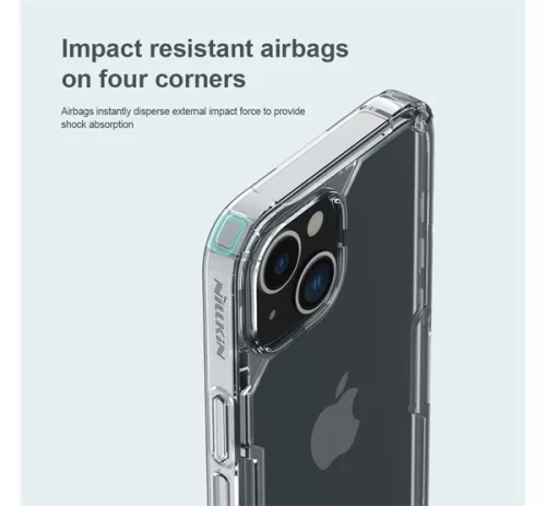 Nillkin Nature Pro Apple iPhone 14 Plus szilikon tok, átlátszó