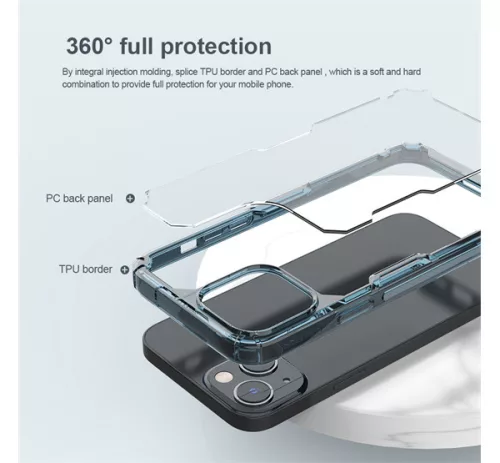 Nillkin Nature Pro Apple iPhone 14 Plus szilikon tok, átlátszó
