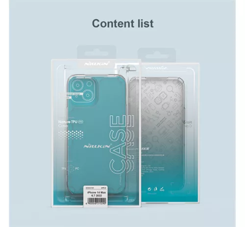 Nillkin Nature Pro Apple iPhone 14 Plus szilikon tok, átlátszó