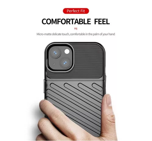 Forcell Thunder hátlap tok Apple iPhone 14 Plus, fekete