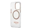 Guess Transparent MagSafe Apple iPhone 13 Pro Max hátlap tok, arany