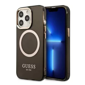   Guess Translucent MagSafe Apple iPhone 13 Pro hátlap tok, fekete