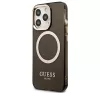 Guess Translucent MagSafe Apple iPhone 13 Pro hátlap tok, fekete