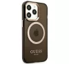 Guess Translucent MagSafe Apple iPhone 13 Pro hátlap tok, fekete