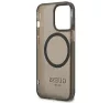 Guess Translucent MagSafe Apple iPhone 13 Pro hátlap tok, fekete