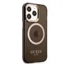 Guess Translucent MagSafe Apple iPhone 13 Pro Max hátlap tok, fekete