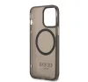 Guess Translucent MagSafe Apple iPhone 13 Pro Max hátlap tok, fekete