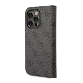   Guess 4G Metal Camera Outline Apple iPhone 14 Pro Max flip tok, fekete