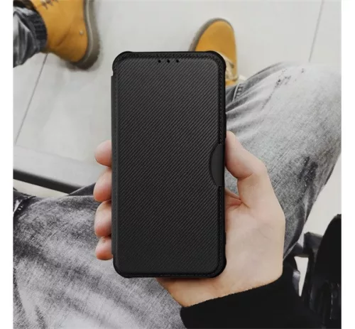 Razor book Xiaomi Redmi Note 11 Pro/11 Pro 5G flip tok, fekete