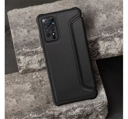 Razor book Xiaomi Redmi Note 11 Pro/11 Pro 5G flip tok, fekete