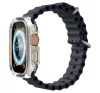 Spigen Ultra Hybrid Apple Watch UItra 2 / 1 49mm tok, kijelzővédő felülettel, Crystal Clear, átlátszó