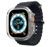 Spigen Ultra Hybrid Apple Watch UItra 2 / 1 49mm tok, kijelzővédő felülettel, Crystal Clear, átlátszó
