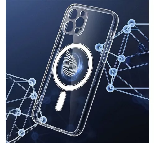 Magsafe szilikon tok Apple iPhone 14 Pro Max, átlátszó