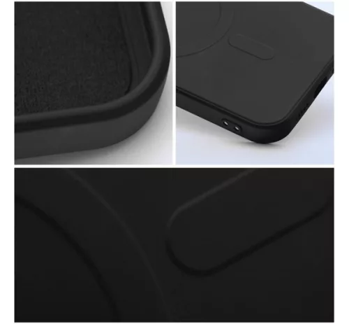Magsafe szilikon tok Apple iPhone 13 Mini, fekete
