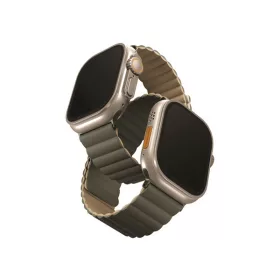   Uniq Revix mágneses szilikon szíj Apple Watch 42/44/45/49mm, kék/barna
