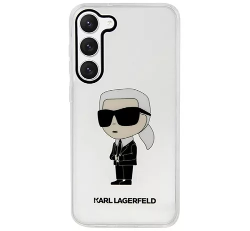 Karl Lagerfeld Ikonik Samsung Galaxy S23+, szilikon tok, átlátszó