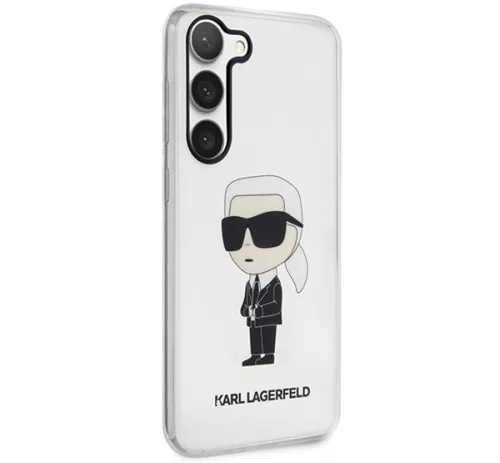 Karl Lagerfeld Ikonik Samsung Galaxy S23+, szilikon tok, átlátszó
