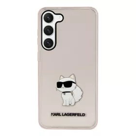   Karl Lagerfeld Ikonik Choupette Samsung Galaxy S23 szilikon tok, rózsaszín