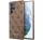 Guess 4G Metal Gold Samsung Galaxy S23 Ultra szilikon tok, barna