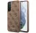 Guess 4G Metal Gold Samsung Galaxy S23 szilikon tok, barna