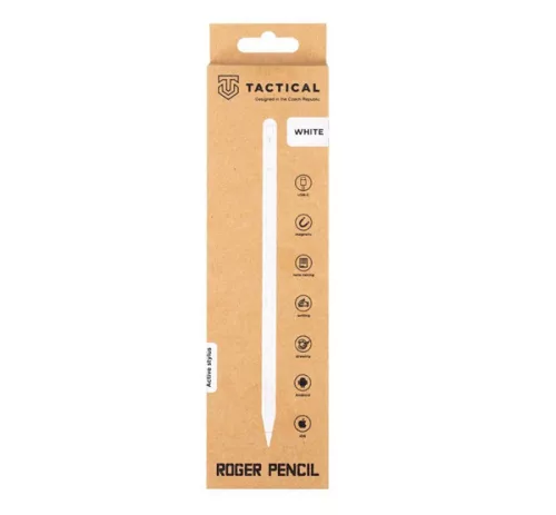 Tactical Roger Apple Pencil, mágneses kapacitív ceruza, fehér